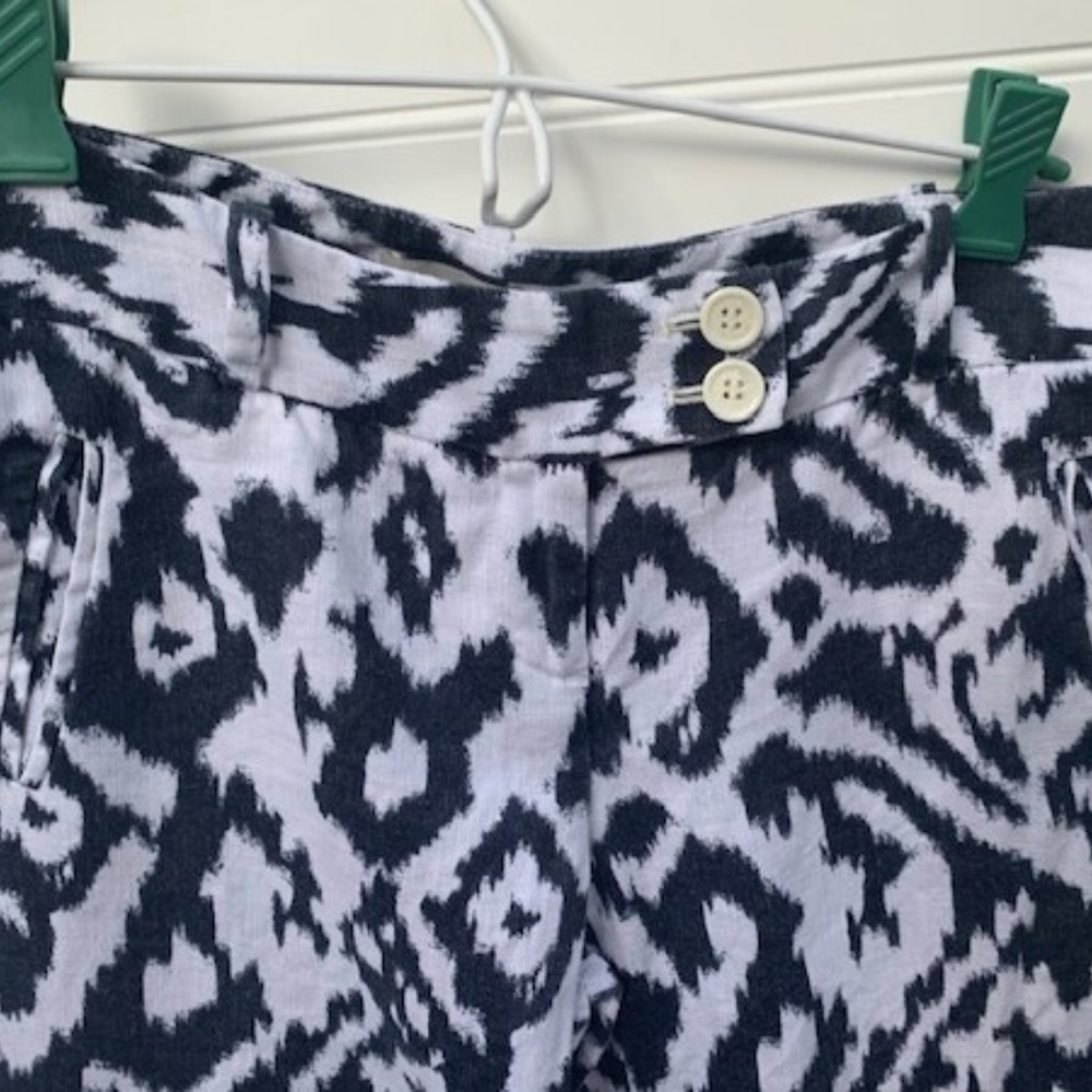 🐣🐣Loft Linen White and  Black pants Size 0P🐣🐣 - Picture 4 of 8